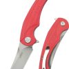 Kubey Scimitar Tanto Linerlock Red G10 Folding Knife