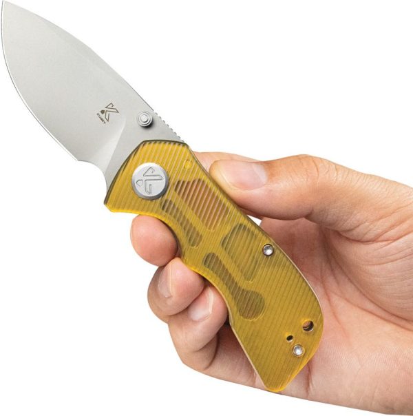 Kubey Karaji Linerlock D2 Drop Point Ultem