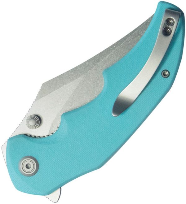 Kubey Ceto Camp Linerlock Tiffany Blue G10