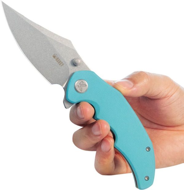 Kubey Ceto Camp Linerlock Tiffany Blue G10