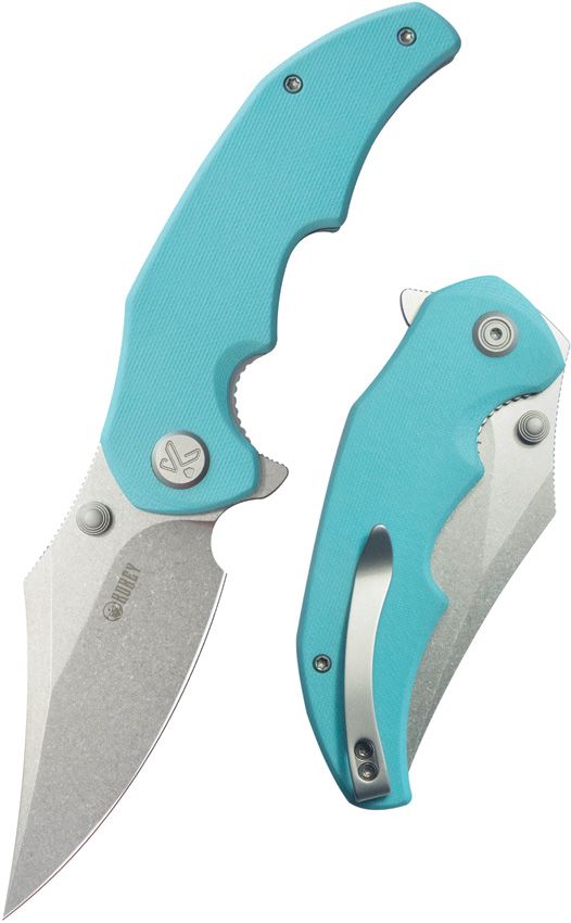 Kubey Ceto Camp Linerlock Tiffany Blue G10