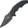 KUB181D.jpg Kubey Ceto Camp Linerlock - Black G10 Clip Point