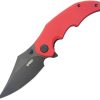 Kubey Ceto Camp Linerlock - Red G10 Clip Point
