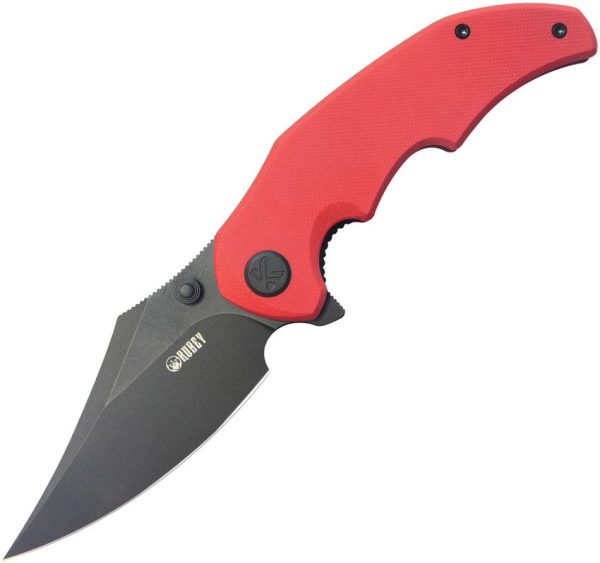 Kubey Ceto Camp Linerlock - Red G10 Clip Point