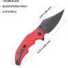 Kubey Ceto Camp Linerlock - Red G10 Clip Point