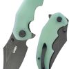 Kubey Ceto Camp Linerlock - Jade G10 Clip Point