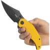 Kubey Ceto Camp Linerlock - Yellow G10 Clip Point