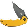 Kubey Ceto Camp Linerlock - Yellow G10 Clip Point