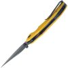 Kubey Ceto Camp Linerlock - Yellow G10 Clip Point