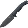 Kubey Swordfish Fixed Blade BSW - Black G10 Tanto