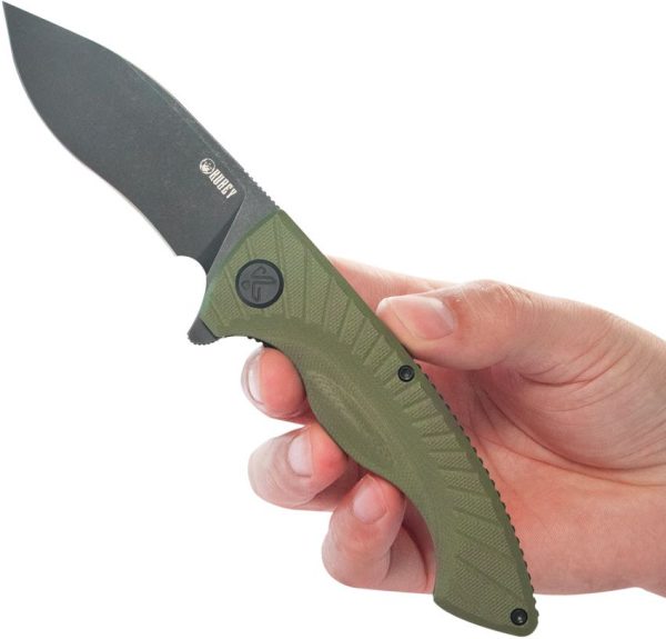 Kubey Timberwolf Linerlock - OD G10 Stonewash