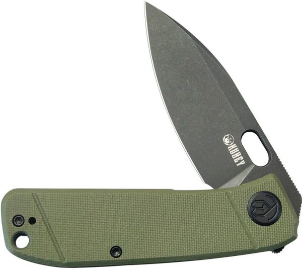 Kubey Hyde Linerlock OD Green G10 Folding Knife