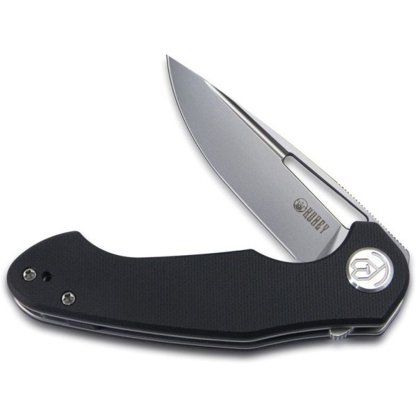 Kubey Dugu Linerlock Black G10 Extended Tang