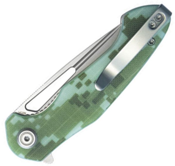 Kubey Dugu Linerlock Camo G10 Extended Tang