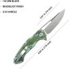 Kubey Dugu Linerlock Camo G10 Extended Tang