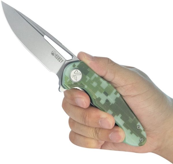 Kubey Dugu Linerlock Camo G10 Extended Tang