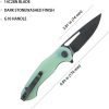Kubey Dugu Linerlock Jade G10 BlackWash