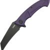 KUB212M.jpg Kubey Anteater Nest Linerlock Purple BlackWash