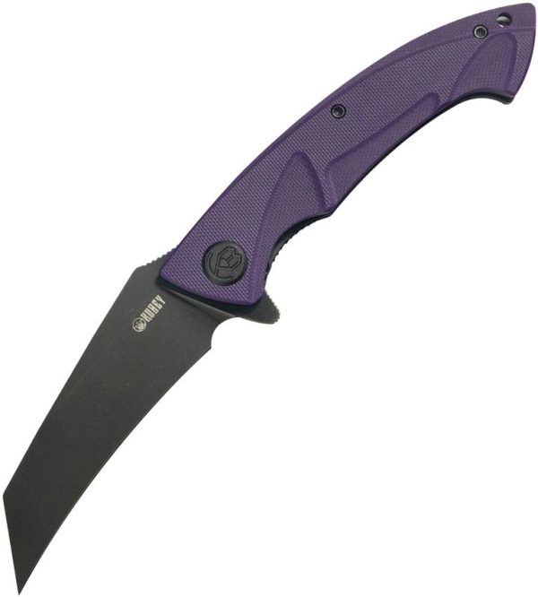 KUB212M.jpg Kubey Anteater Nest Linerlock Purple BlackWash