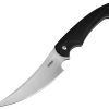 Kubey Scimitar Fixed Blade D2 Black Kydex