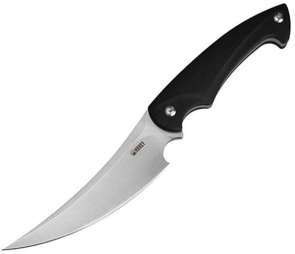Kubey Scimitar Fixed Blade D2 Black Kydex