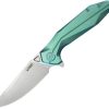 Nova Framelock Green Titanium