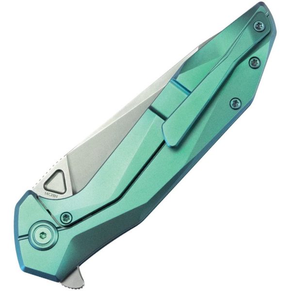 Nova Framelock Green Titanium