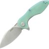 KUB236M.jpg Kubey Noble Linerlock Jade G10 Stonewash