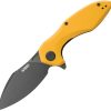 Kubey Noble Linerlock Black Yellow G10