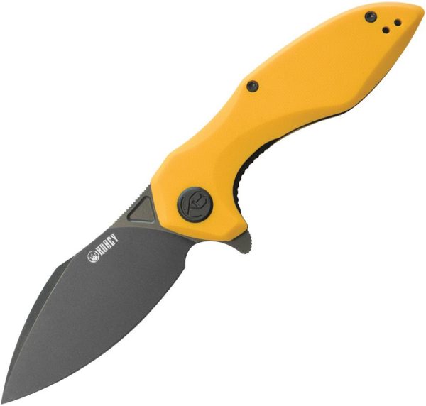 Kubey Noble Linerlock Black Yellow G10