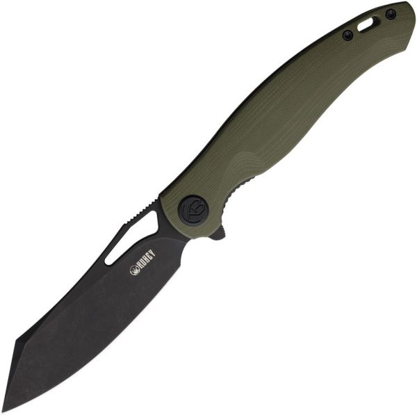 Kubey Drake Linerlock Green G10 AUS-10A
