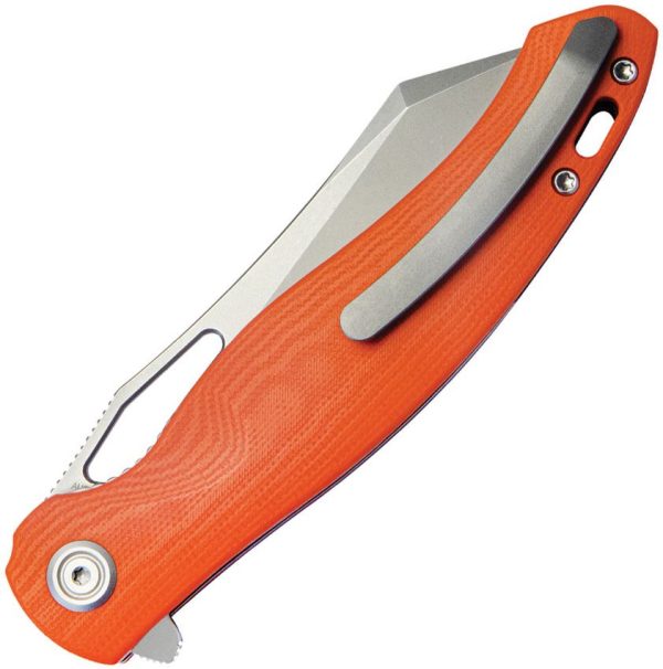 Kubey Drake Linerlock Orange G10 AUS-10A