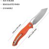 Kubey Drake Linerlock Orange G10 AUS-10A