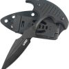 Kubey Medusa Push Dagger Black Stonewash