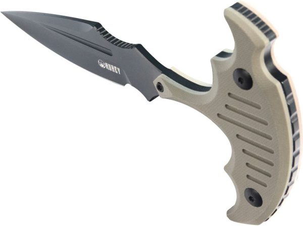 Kubey Medusa Push Dagger Tan G10 - 3.7 inch Blade