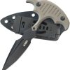 Kubey Medusa Push Dagger Tan G10 - 3.7 inch Blade