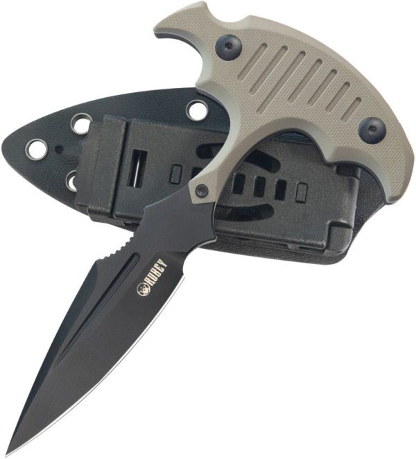 Kubey Medusa Push Dagger Tan G10 - 3.7 inch Blade
