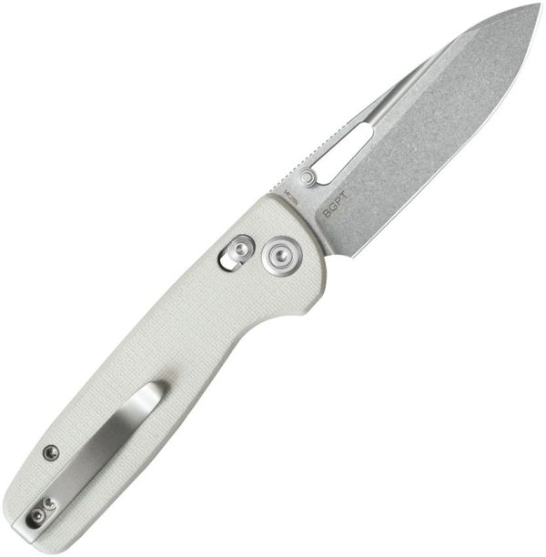 Kubey Bluff Axis Lock White G10 - 3.13 inch