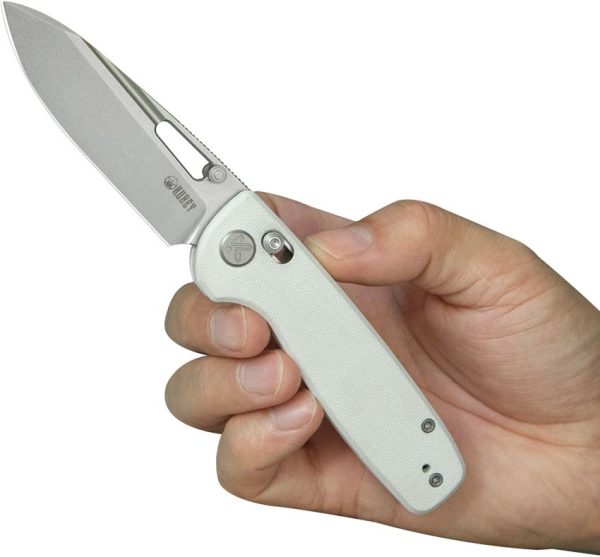 Kubey Bluff Axis Lock White G10 - 3.13 inch
