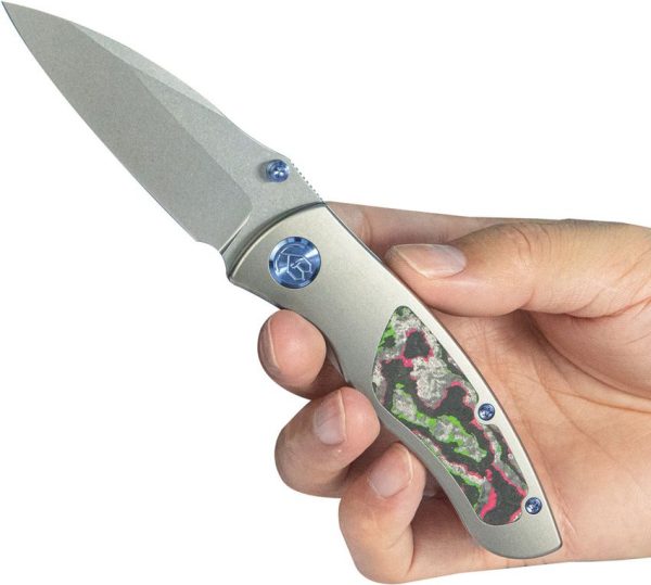 KB Knives Vertigo Framelock 3.13" S35VN Camo Carbon Folding Knife