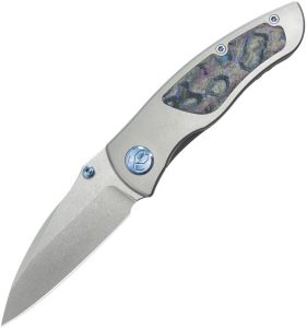 KB Knives Vertigo Framelock Folding Knife 3.13" S35VN Wharncliffe Gray Titanium