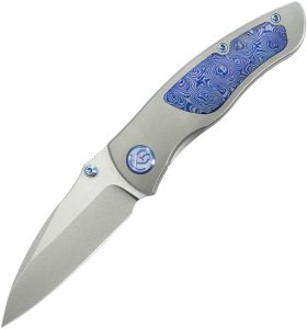 KB Knives Vertigo Framelock Folding Knife 3.13" S35VN Stonewash Wharncliffe