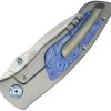KB Knives Vertigo Framelock Folding Knife 3.13" S35VN Stonewash Wharncliffe