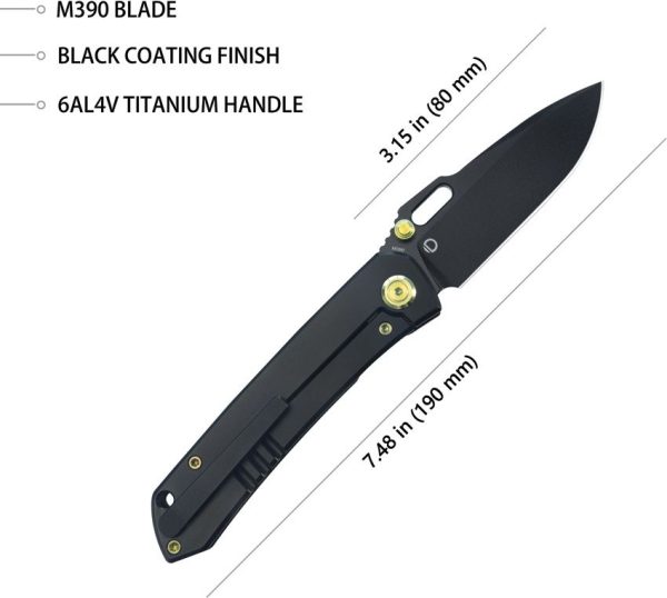 Blackout Framelock Ti Black