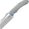 KUB260A.jpg Kubey Sylow Framelock Gray Titanium - Wharncliffe