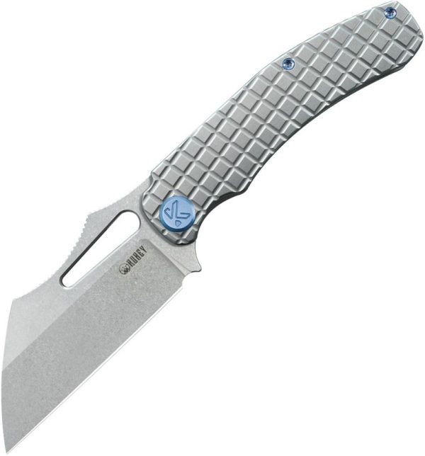 KUB260A.jpg Kubey Sylow Framelock Gray Titanium - Wharncliffe