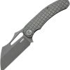 Kubey Sylow Framelock Dark Stonewash Titanium