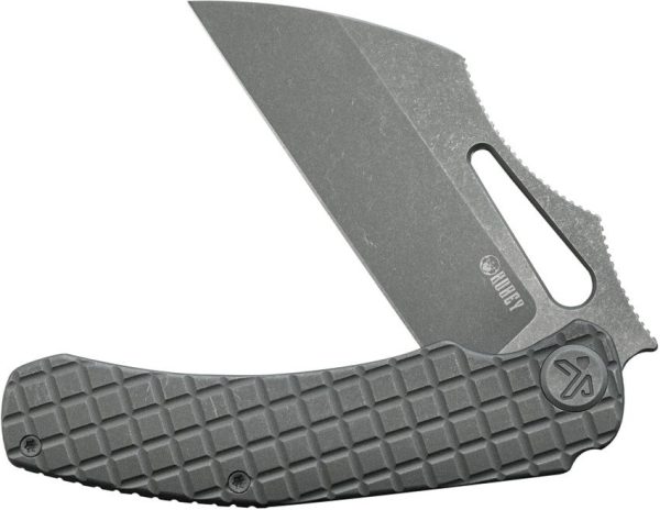 Kubey Sylow Framelock Dark Stonewash Titanium