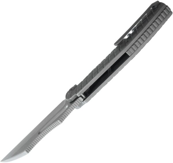 Kubey Sylow Framelock Dark Stonewash Titanium