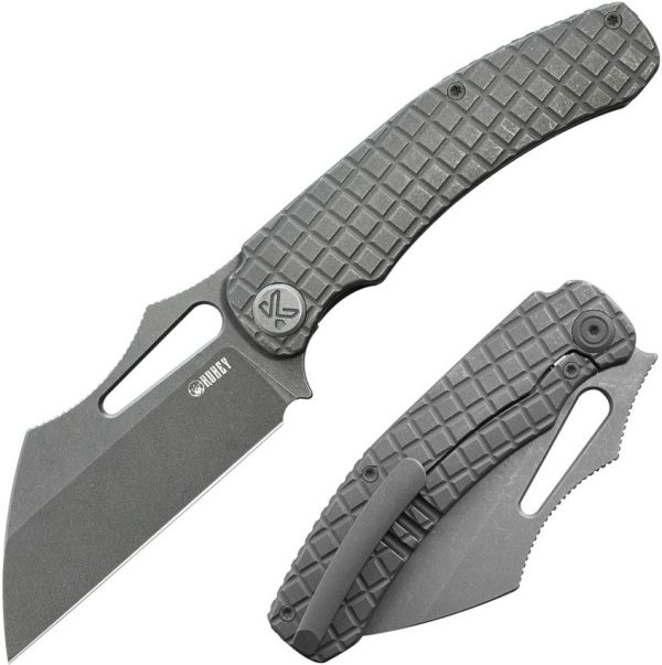 Kubey Sylow Framelock Dark Stonewash Titanium
